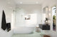 Glass Warehouse 58.25"x31.25" Frameless Shower Bath Door, Door Only, Brushed Nickel