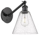 Innovations 317-1W-BK-GBC-84 1-Light Sconce, Matte Black