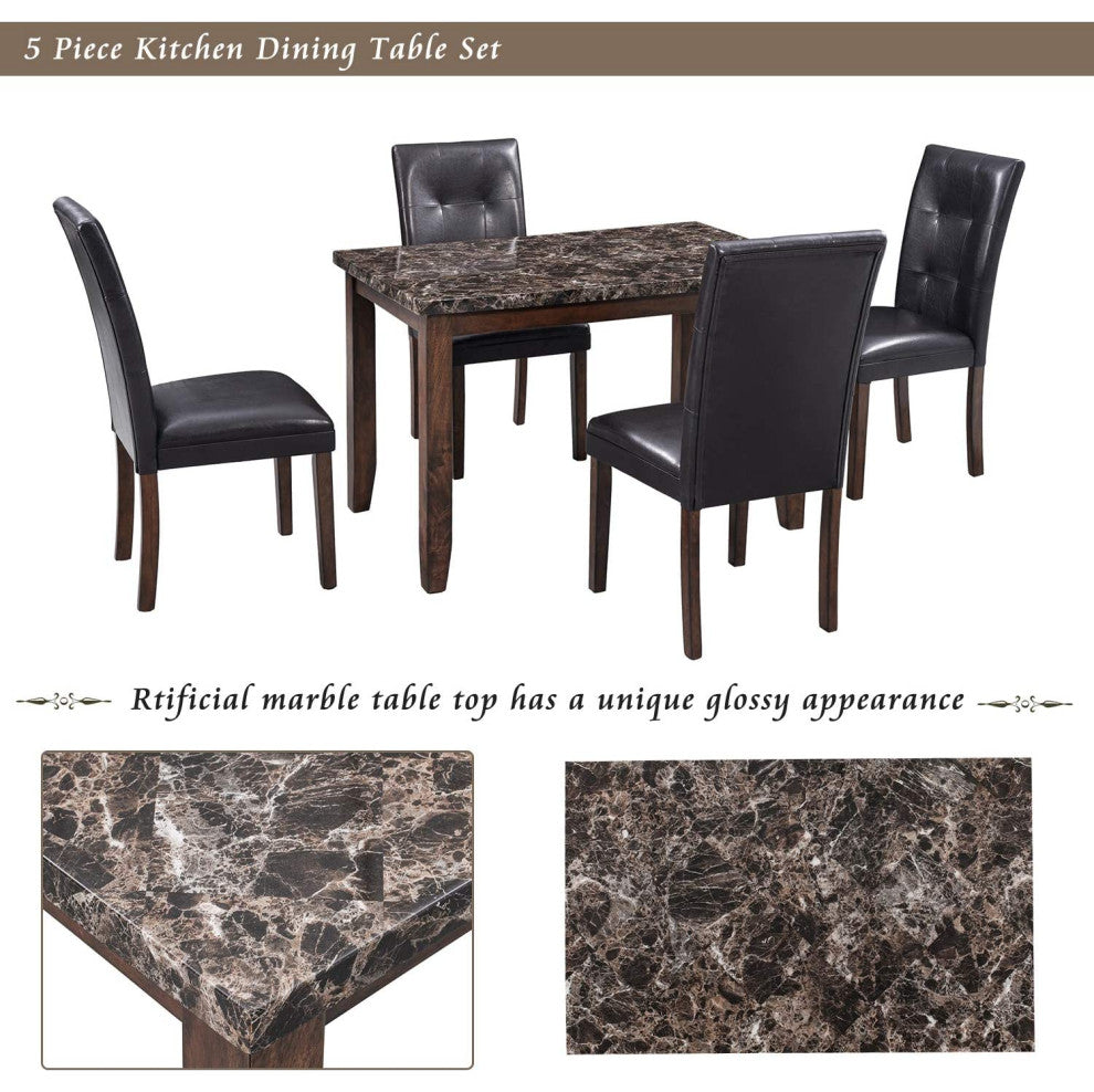 5 Piece Dining Table Set