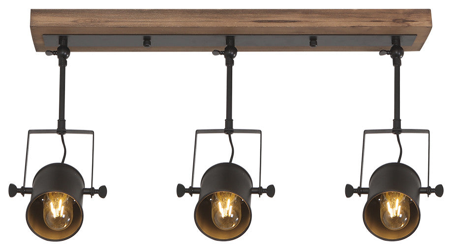 Industrial 3-Light Track Light Fixtures