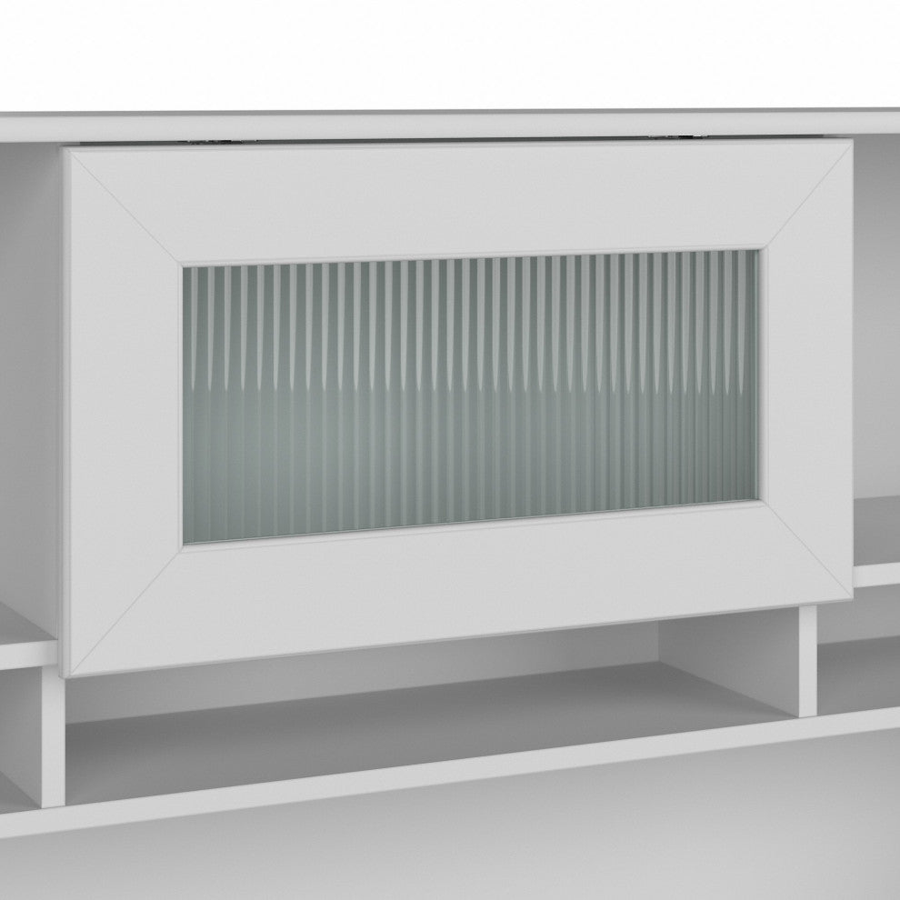 Cabot 60W Hutch, White