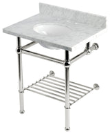 KVPB30MBB6 30" Console Sink with Brass Legs (8", 3 Hole)
