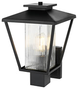Home Living 10" Outdoor Wall Sconce, Black