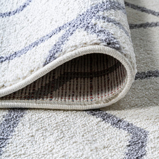 Cole Minimalist Diamond Trellis Red/White 2'x10' Runner Rug