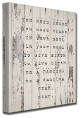 Ready2HangArt Wrapped Canvas Inspirational Wall Art, Dancing Star, 20"x16"