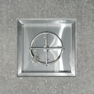 Manhattan 36" Concrete Fire Table (Natural Gas) / Light Grey