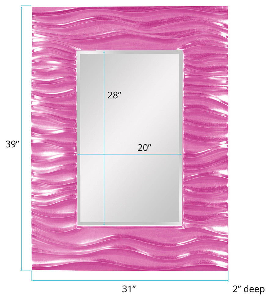 Zenith Mirror, Hot Pink