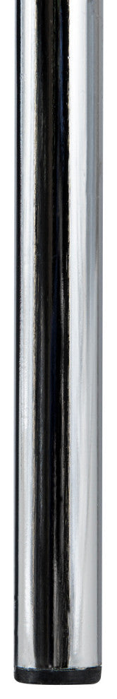 Leisuremod Astor Plastic Dining Chair with Chrome Base, Set of 2, Transparent Orange