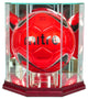 Octagon Volleyball Display Case, Cherry