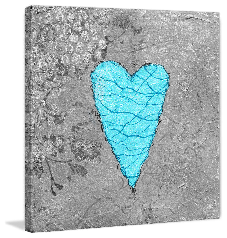 "Heart Found" Painting Print on Wrapped Canvas