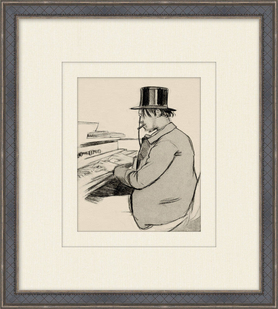 Piano Player, Giclee Reproduction Artwork