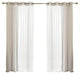 Colored Tulle Curtains, Gray, 84"