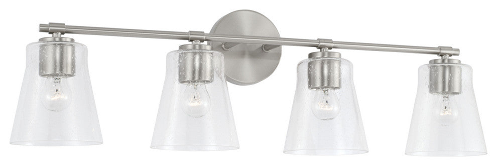 Capital Lighting, 146941BN-533, 32"Wx9.5"H 4-Light Vanity