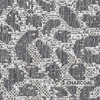 Vumbura Plains Area Rug, Indoor, Outdoor, Accent Carpet, Charcoal, 7'x12'