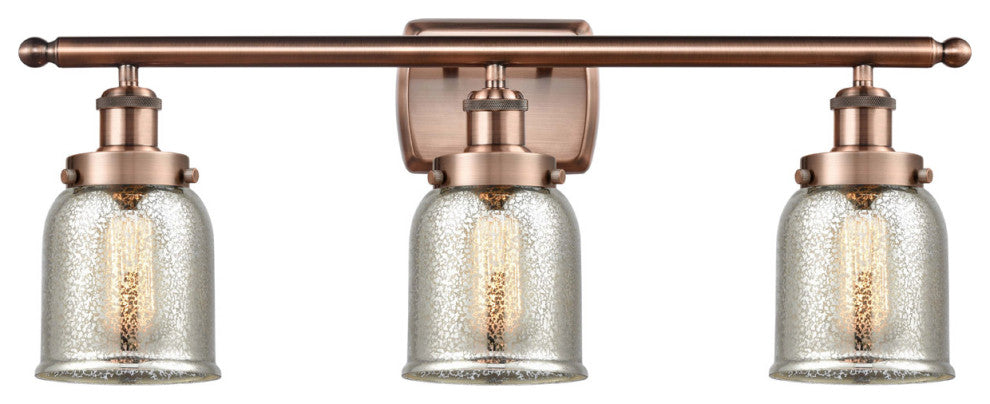 Innovations 916-3W-AC-G58 3-Light Bath Vanity Light, Antique Copper