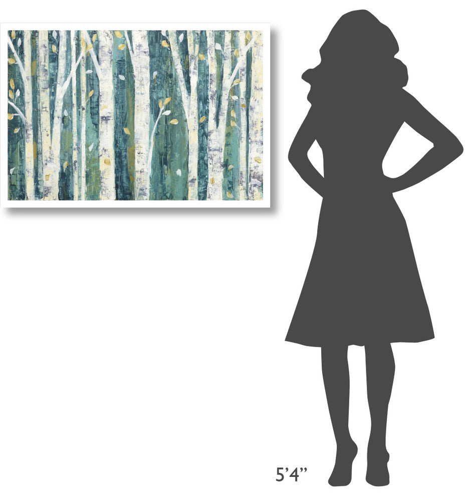 "Birches in Spring" Digital Paper Print by Julia Purinton, 38"x26"