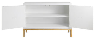 Close-up/partial view showing interior with doors open on white background.