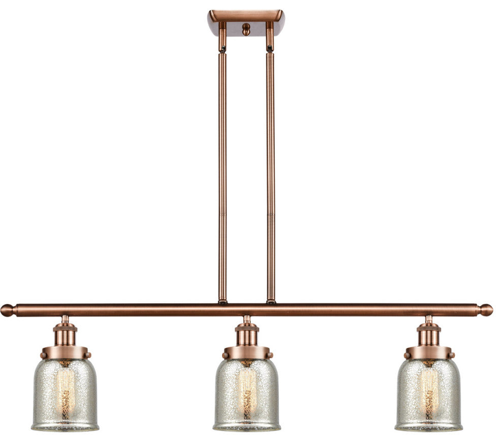 Innovations 916-3I-AC-G58-LED 3-Light Island Light, Antique Copper