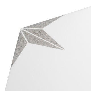 Stella Hex Silver Porcelain Floor and Wall Tile