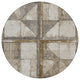Machine Washable Indoor/Outdoor Chantille ACN1875 Beige 8' x 8' Round Rug