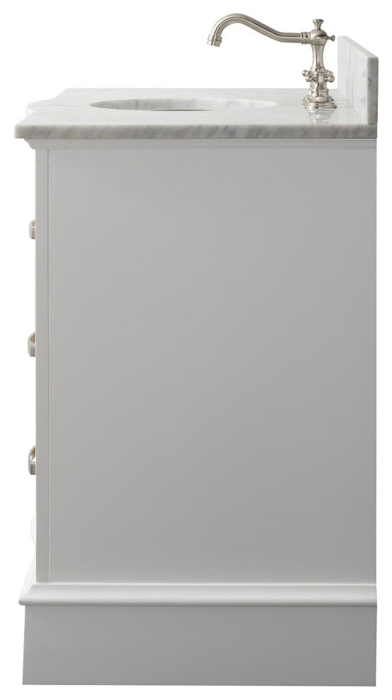 Monroe 42" Bathroom Vanity, White