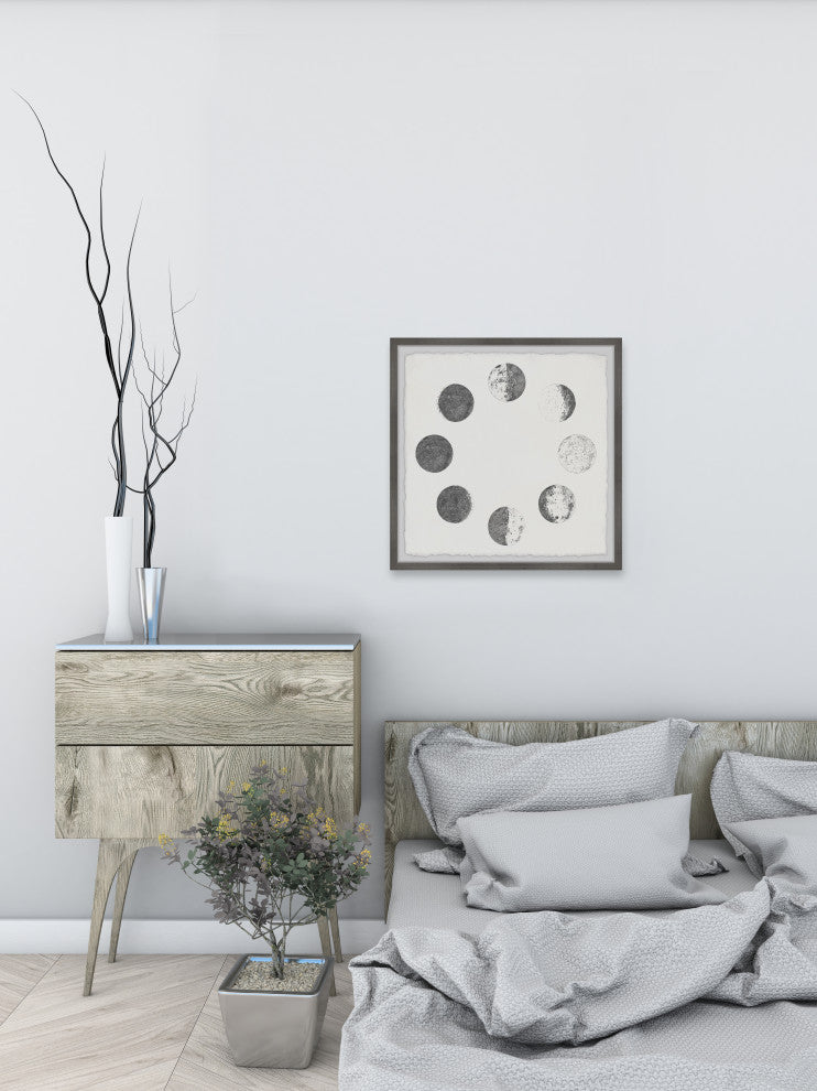 "The Lunar Month" Framed Painting Print, 12x12