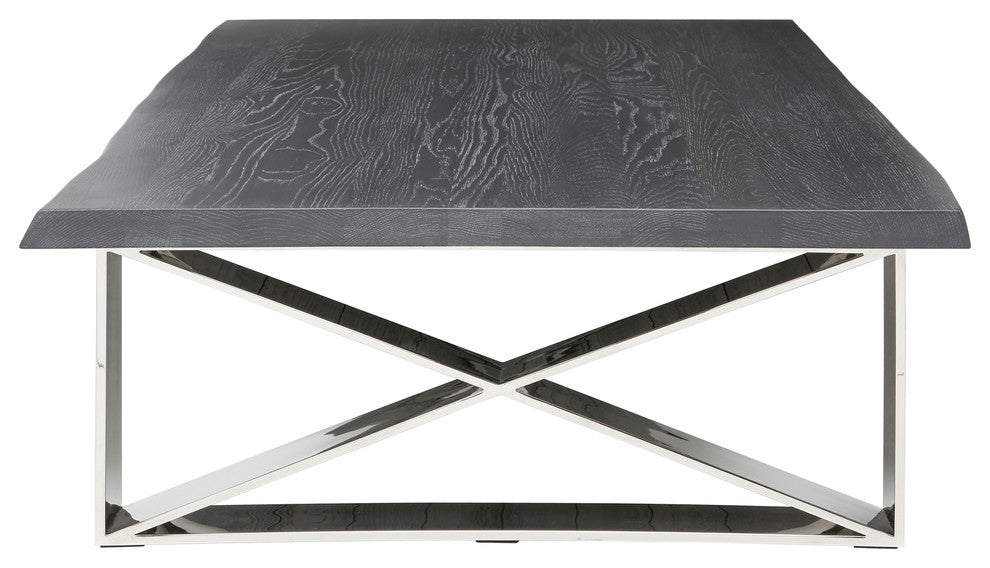 Aix Coffee Table, Oxidized Gray Oak