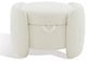 Safavieh Couture Danianna Boucle Ottoman, Ivory