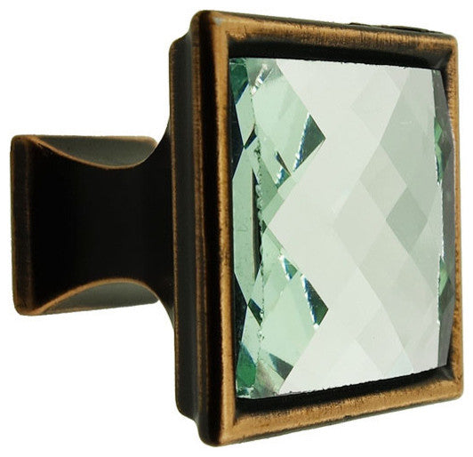 MultiFaceted Silver Snow Oil Rubbed Bronze Madison Classic Knob