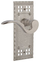 Craftsman Plate With Manor Lever, Satin Nickel, Left-Handed
