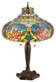26" H Dragonfly Rose Table Lamp