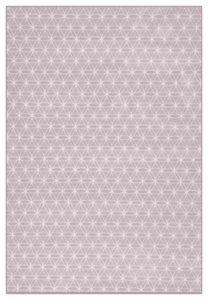 EYELET Soft Tactesse Nylon Area Rug with Anti-Stain Protection, Orchid, 7'x12'