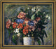 Paul Cezanne Pot of Flowers Framed Premium Canvas Print, 20"x25"