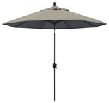 9' Aluminum Umbrella Push Tilt, Spectrum Dove