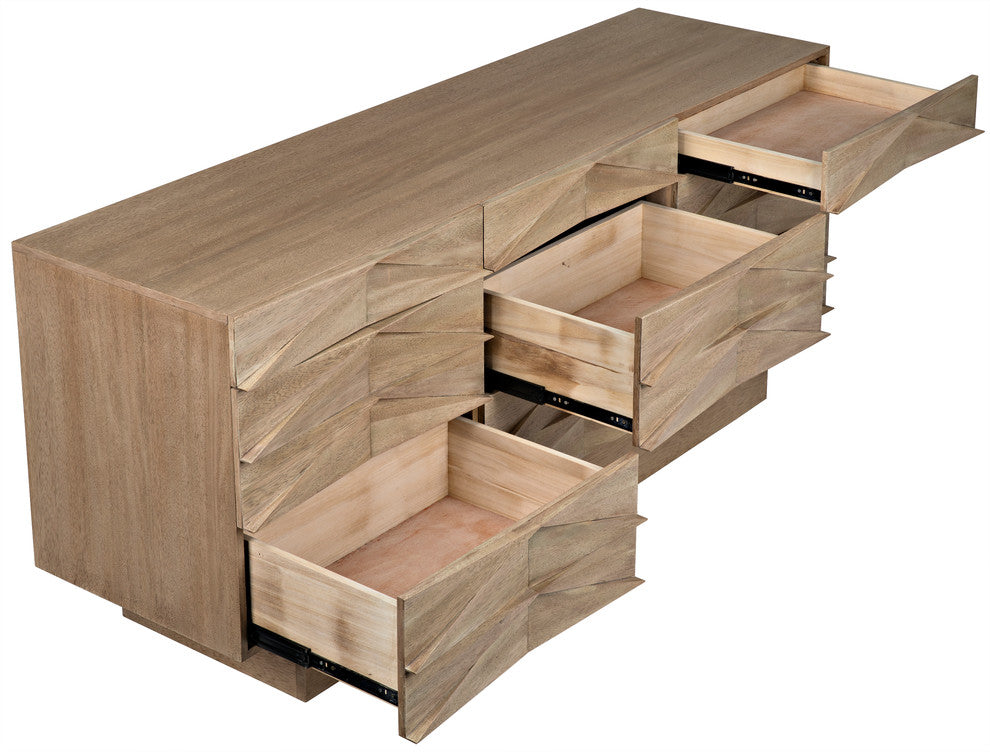 NOIR Furniture - Drake Sideboard, Washed Walnut - GCON306WAW