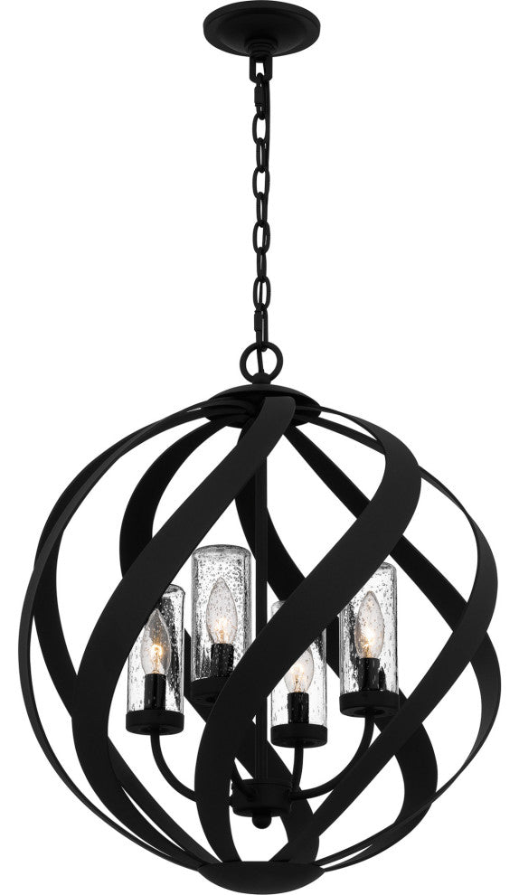 Quoizel BMS3520 Blacksmith 4 Light 20"W Multi Light Pendant - Earth Black