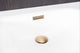 Ove Bath 66x30x25, Glossy, Satin Brass Overflow