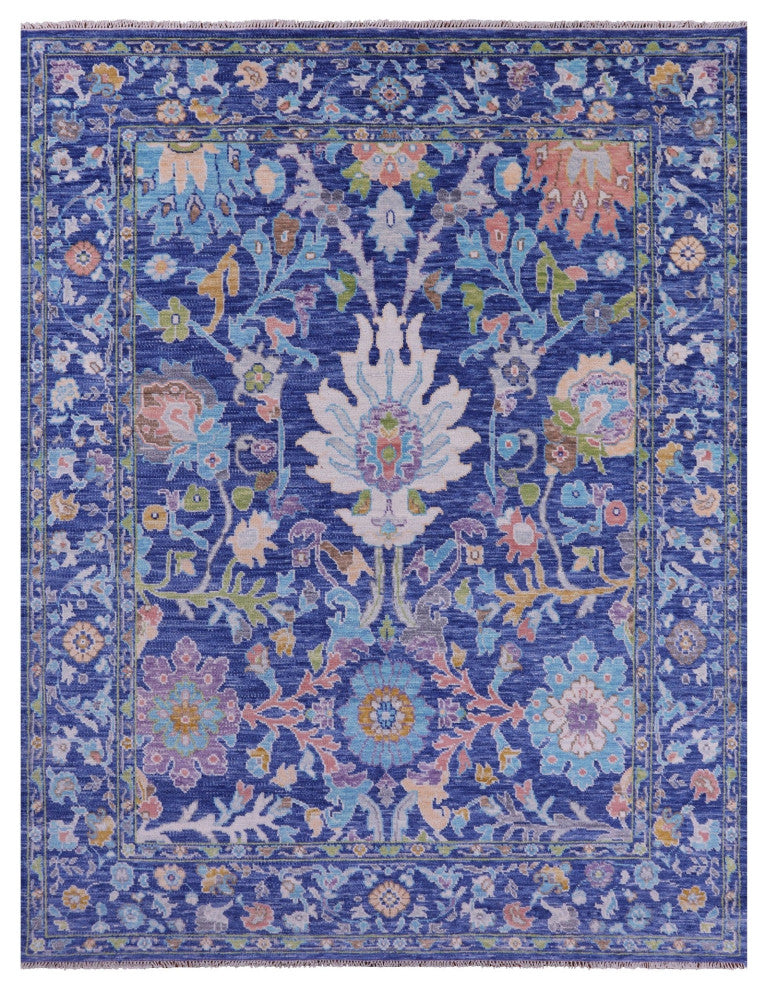 Turkish Oushak Hand Knotted Wool Rug 7' 10" X 10' 1" - Q15638