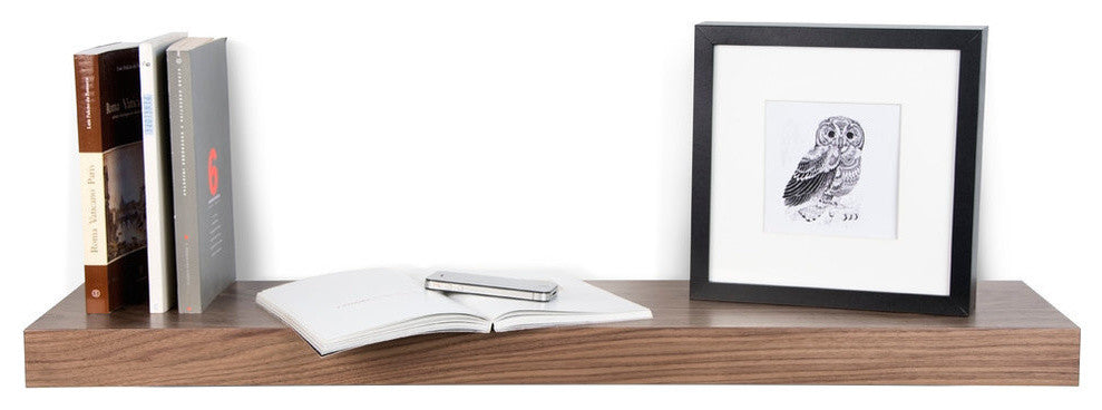 Balda Hanging Wall Shelf, Walnut2, 35"