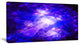 Bright Blue Fractal Space Theme, Abstract Canvas Art Print, 32x16