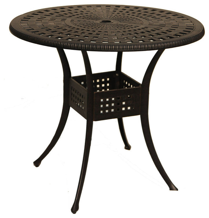 Maxwell 42 Inch Round Outdoor Cast Aluminum Bar Table