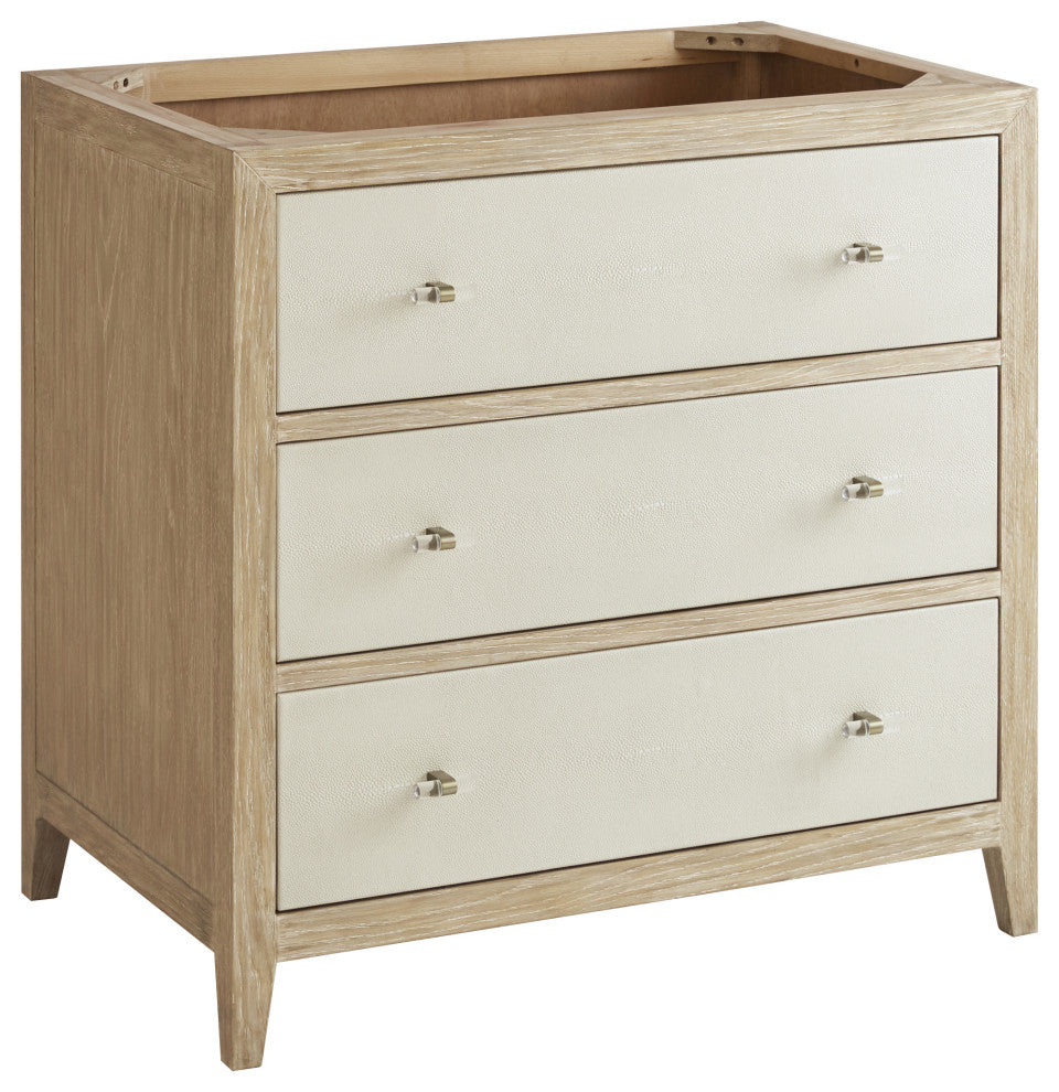 Celeste 36" Single Vanity, Sunwashed Oak, Embossed Shagreen