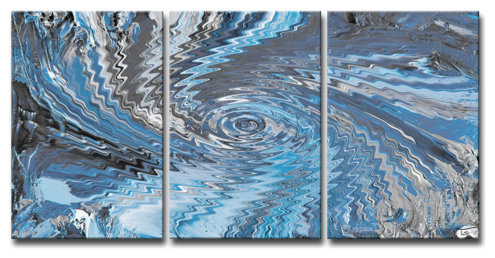Ready2Hangart 'Aqueous Trance Iv' By Tristan Scott Canvas Art, 3 Panels, 18"