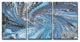 Ready2Hangart 'Aqueous Trance Iv' By Tristan Scott Canvas Art, 3 Panels, 18"