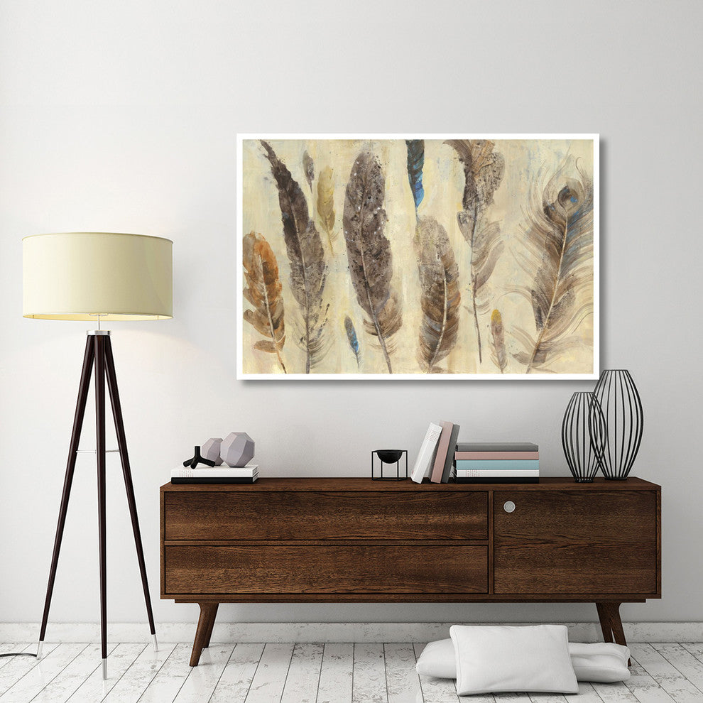"Feather Study" Digital Paper Print by Albena Hristova, 62"x42"