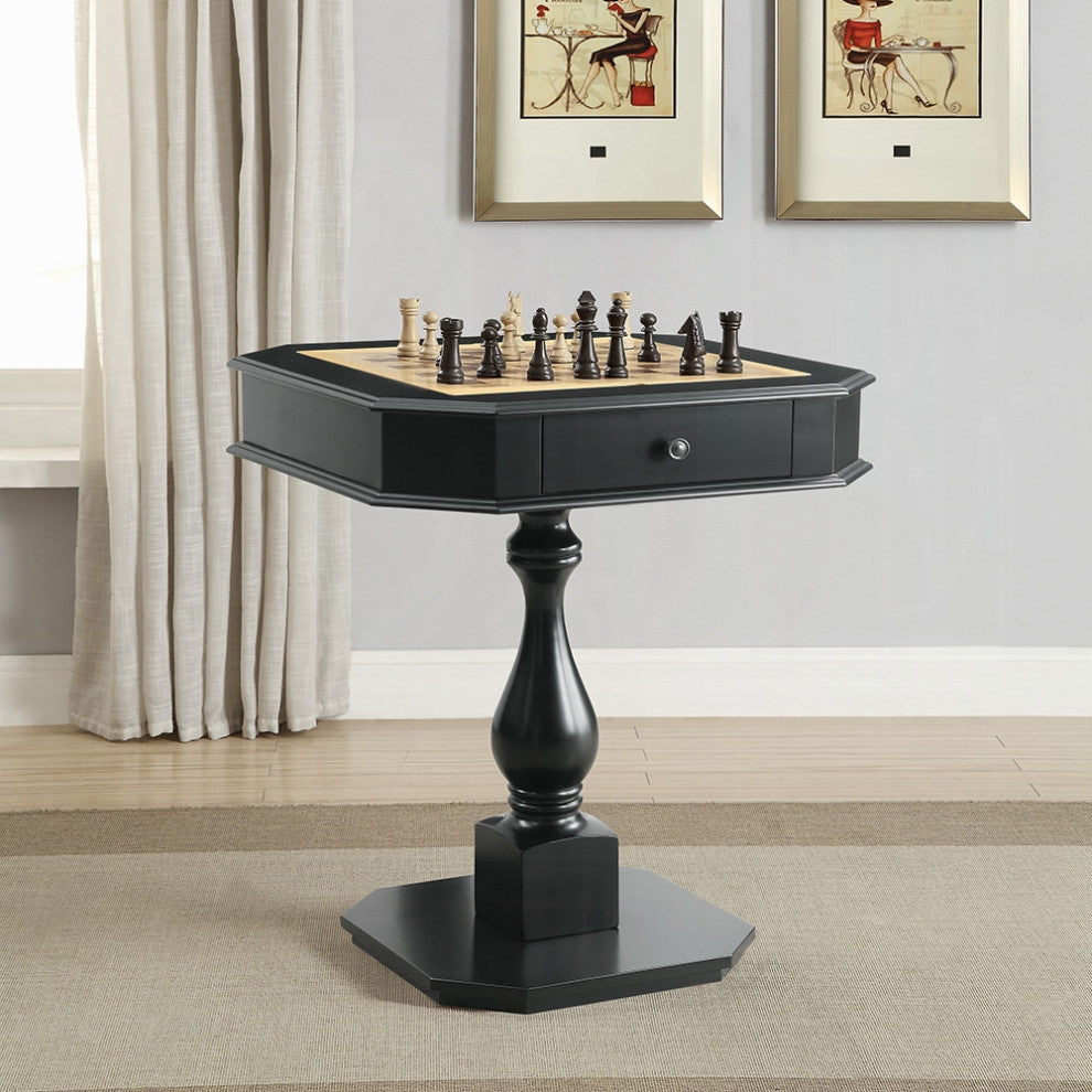 Bishop Game Table, Black