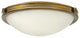 Hinkley Maxwell Medium Flush Mount, Heritage Brass