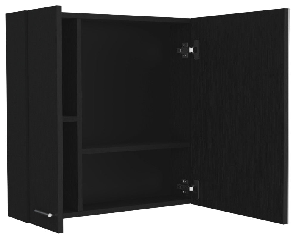 Medicine Cabinet Prague, Bathroom, Black