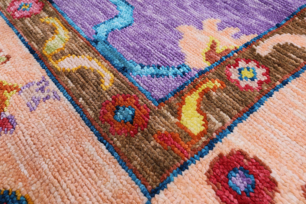 Turkish Oushak Hand-Knotted Wool Rug 9' 3" X 11' 9" - Q13540