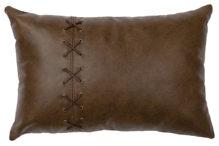 Leather Pillow 12x18-Leather Back